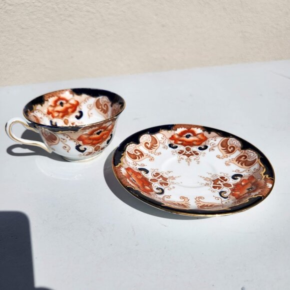 Alfred B Pearce & Co Antique English Bone China Tea Cup Saucer Set Vintage Plate - Picture 5 of 16